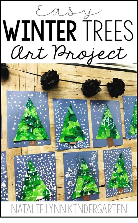 The Easiest Winter Trees Craft Natalie Lynn Kindergarten Preschool