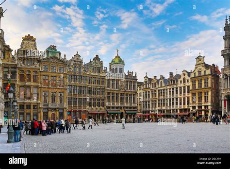 Guild Houses On Grand Place Or Grote Markt Square Brussels Brussels