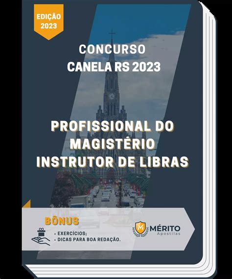 Apostila Profissional Do Magistério Instrutor De Libras Concurso Canela