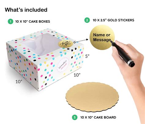 Buy Aiko Pack Dots Cake Boxes X X Cake Box With Pc