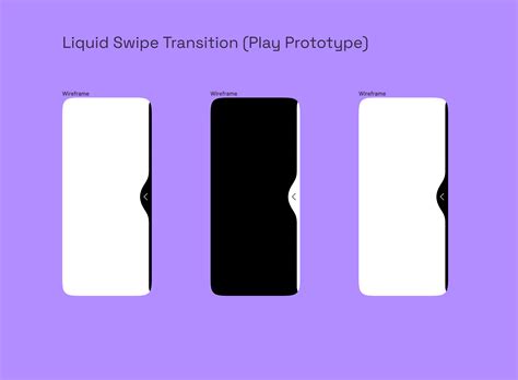 Liquid Swipe Transition Figma