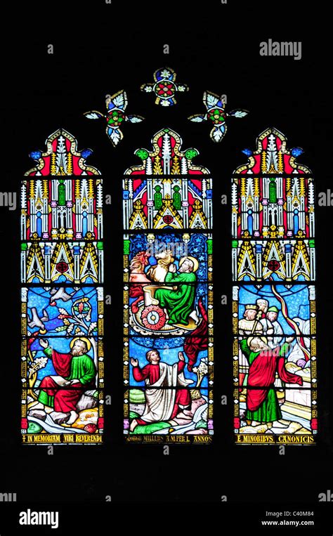 Stained Glass Window Ely Cathedral Church Holy Undivided Trinity