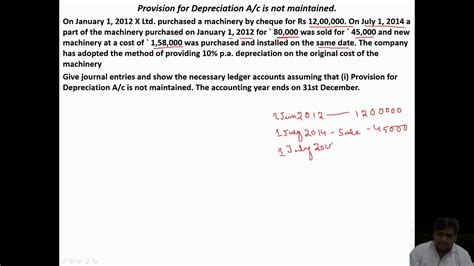 Asset Disposal Account Depreciation Part 7 Youtube