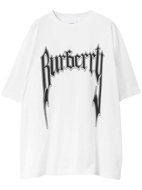 Burberry Gothic Logo Print T Shirt Farfetch