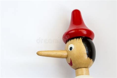 Wooden Pinocchio Doll With Long Nose Stock Image Image Of Italian