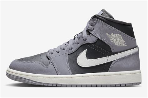 Air Jordan 1 Mid Cement Grey Release Details · Justfreshkicks