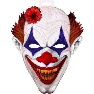 1 GRUSEL CLOWN MASKE XXL FASCHING KARNEVAL HALLOWEEN KOSTÜM Hill s