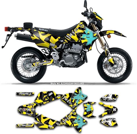 Kungfu Graphics Custom Decal Kit For Suzuki Drz 400 Sm