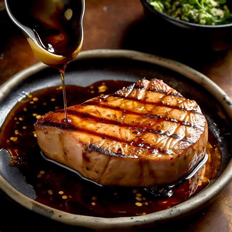 Premium Photo Delicious Fresh Tuna Fish Steaks Marinated In A Soy And