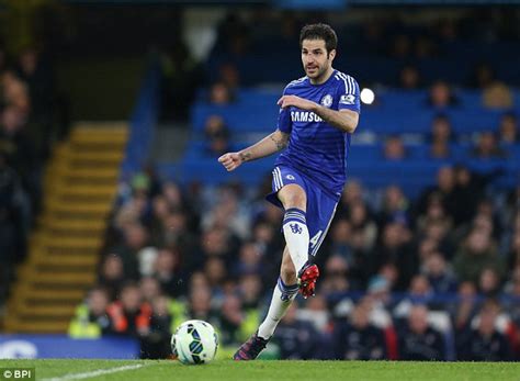 Chelsea Midfielder Cesc Fabregas Wears Protective Face Mask Against Qpr