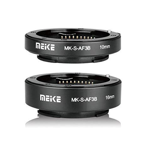 GetUSCart Meike MK S AF3B Auto Focus Macro Extension Tube Adapter Ring