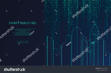 Smart Building Concept Design City Illustration Stock Vector Royalty