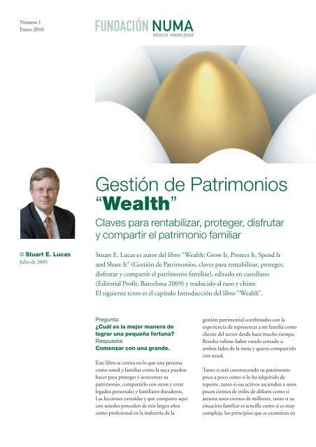 Gesti N De Patrimonios Wealth Fundaci N Numa