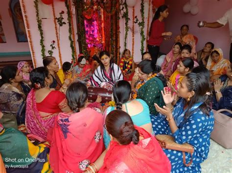 Bhajan Sankirtan Held In Shri Radha Krishna Temple Luhiyapur मंदिर