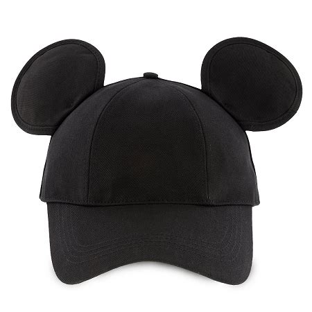 Disney Hat Baseball Cap Mickey Mouse Ears Black Hats B