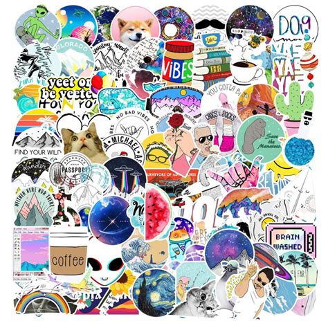 Buy Stickers For Water Bottle 50 Packs Stickers Pack Cute Waterproof