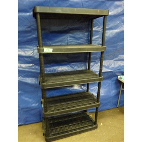 Plastic storage shelving rack