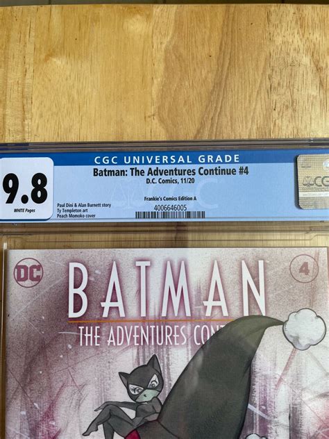 Batman The Adventure Continues 4 Cgc 98 Peach Momoko Cover Ebay