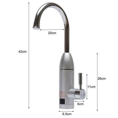 Robinet Chauffe Eau Instantan 3000W Chauffe Eau Du Robinet Rotatif 360