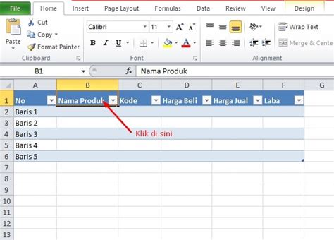 Cara Menambah Kolom Dan Baris Di Microsoft Excel