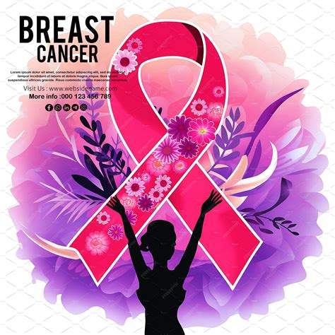 Premium Psd Breast Cancer Awareness Social Media Poster Template Design