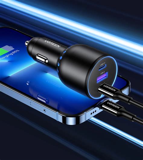 【TOP Sale】UGREEN 130 Вт автомобильное зарядное устройство для быстрой ...