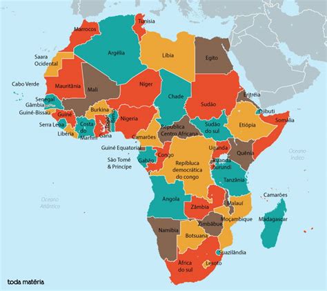 Aspectos Gerais Da Frica Mapa Pa Ses E Economia Toda Mat Ria 49200