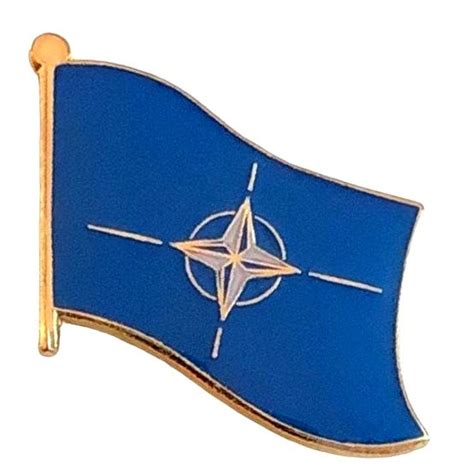 Nato World Flag Lapel Pin Single Country Brooches World Flag Pins