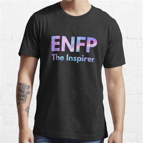 Enfp The Inspirer Galaxy Rainbow Pastel Black Mbti Merch T Shirt By