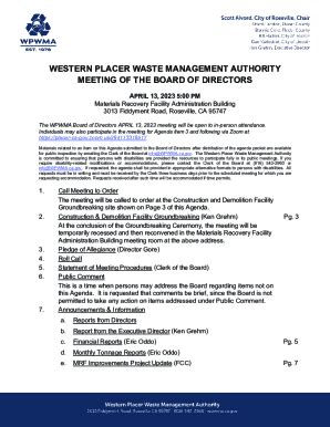 Fillable Online Western Placer Waste Management Ca Gov Fax Email