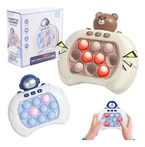 Pop It Mini Gamer Console Anti Stress Eletr Nico Musical Parcelamento