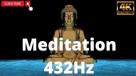 1hr Of Meditation In 4k With 432 Hz Music And Soothing Sounds Of Waves Mindfulness Mental Well