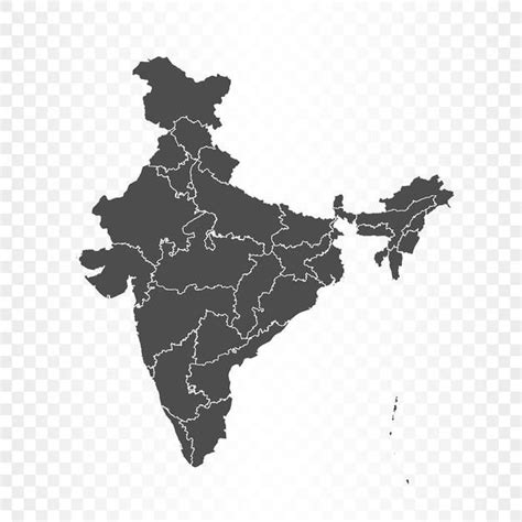 Premium Vector India Map On Transparent Background In 2024 India