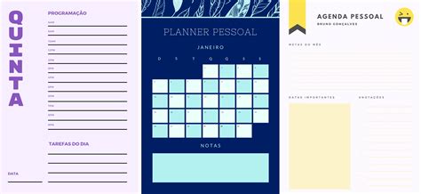 Agenda Personalizada Crie Um Planner Para Imprimir