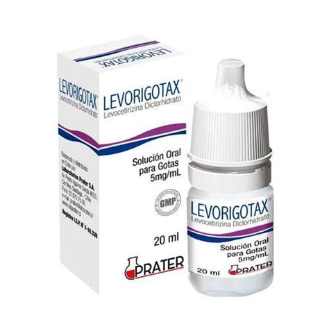 Levorigotax 5 Mgml Gotas 20 Ml Prater La Droguería