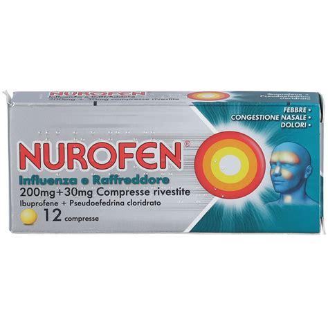 Nurofen Influenza E Raffreddore Mg Mg Compresse Rivestite Pz