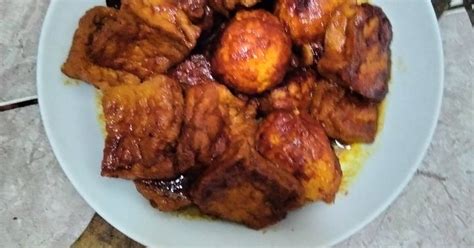 Resep Telur Tahu Bumbu Kecap Ala Kadarny Oleh Dapoer Nasya Cookpad