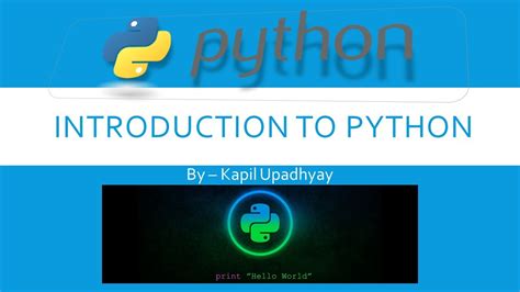 Introduction To Python Full Course Content Session 1 Youtube