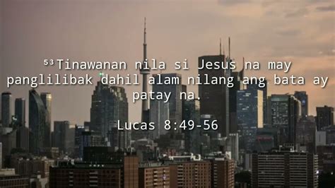 Binuhay Ni Jesus Ang Patay Ayon Sa Bibliya Youtube