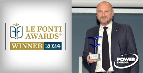 Le Fonti Awards 2024 Power Energia è un eccellenza PowerEnergia