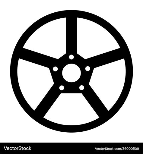 Car Wheel Royalty Free Vector Image Vectorstock