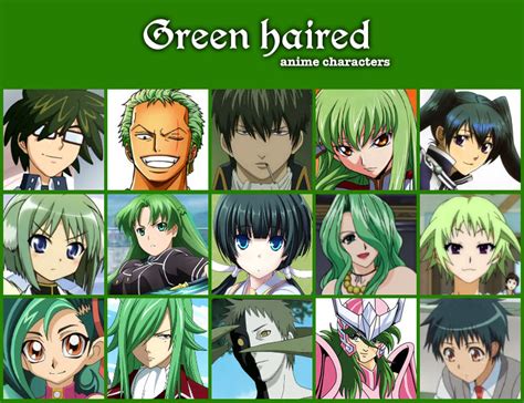 Green Haired Anime Characters By Jonatan7 On Deviantart