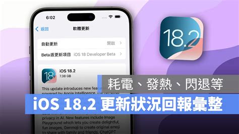 Ios 182 正式發佈：更新災情、狀況回報彙整，耗電、閃退、發燙等 蘋果仁 果仁 Iphoneios好物推薦科技媒體