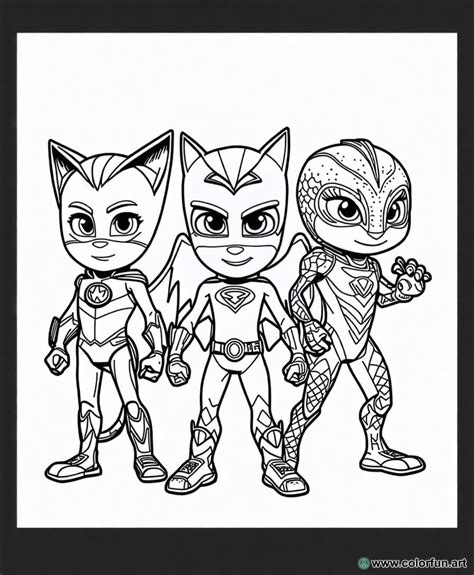 Disegno Da Colorare Degli Eroi Pj Masks Scarica O Stampa Gratuitamente