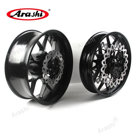 Arashi Front Rear Wheel Rim Wheel Hub Brake Disc Rotors Set For HONDA