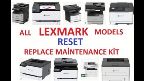 All Lexmark Maintenance Kit Error Reset Mx Mx Ms Ms Ms