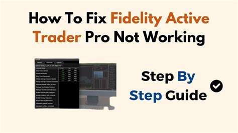 How To Fix Fidelity Active Trader Pro Not Working Youtube