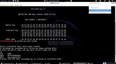 Cracking Wpa And Wpa2 Key With Aircrack Ng On Kali Linux Youtube