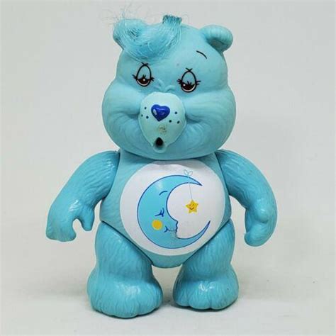 Vintage Care Bears Poseable Figure Bedtime Bear 1983 Kenner Moon Star