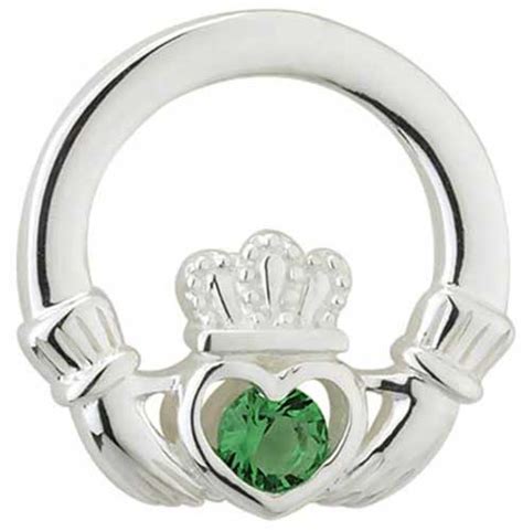 Sterling Silver Claddagh Earrings Stud 33915